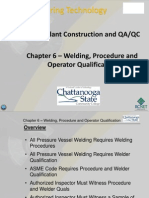 Welding, Procedure and Operator Qualification