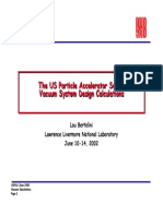 USPAS Vacuum System Design Calculations