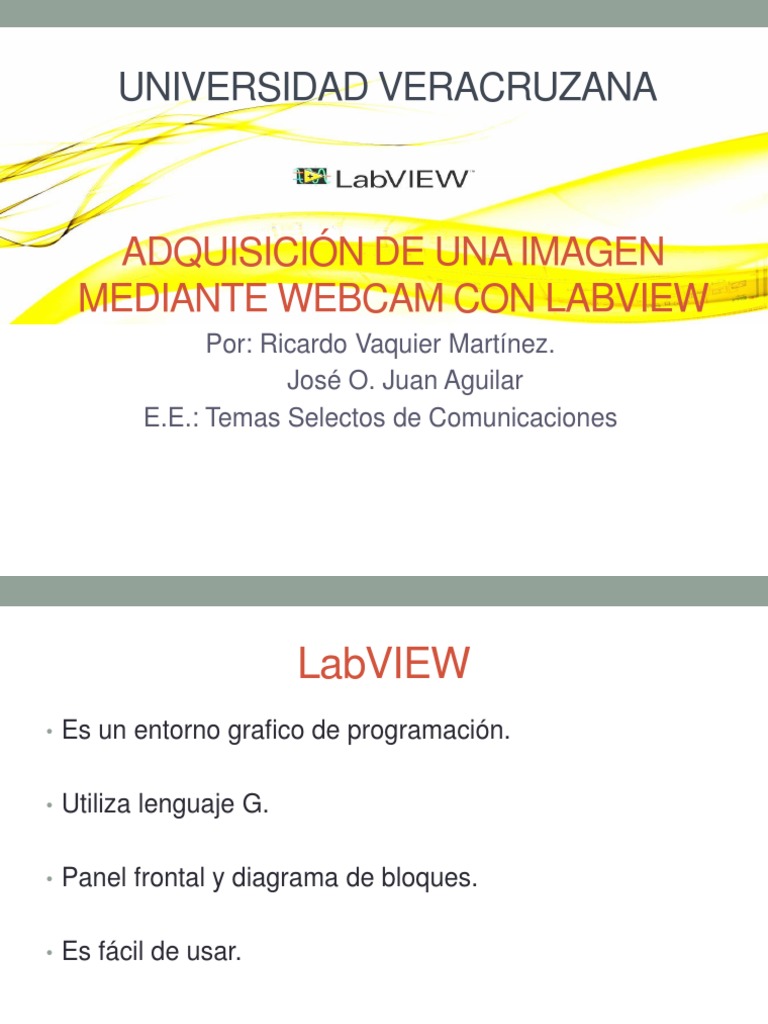 Captura de Imagen Con Labview Imaq y Vision PDF Tecnología digital Ciencias de la Computación