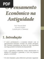 O Pensamento Econômico Na Antiguidade