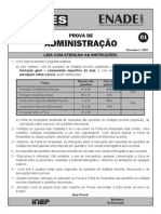 Prova Enade Administracao