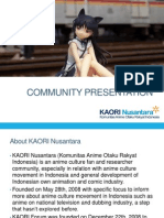 Presentasi Komunitas KAORI