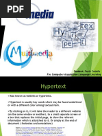 Hypertext, Hypermedia and Multimedia