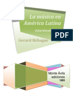 BEHAGUE La Musica en America Latina