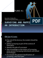 GE10 Lecture 1 - Intro To Surveying and Mapping