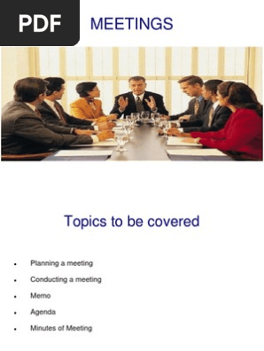 Meeting and Business Letter