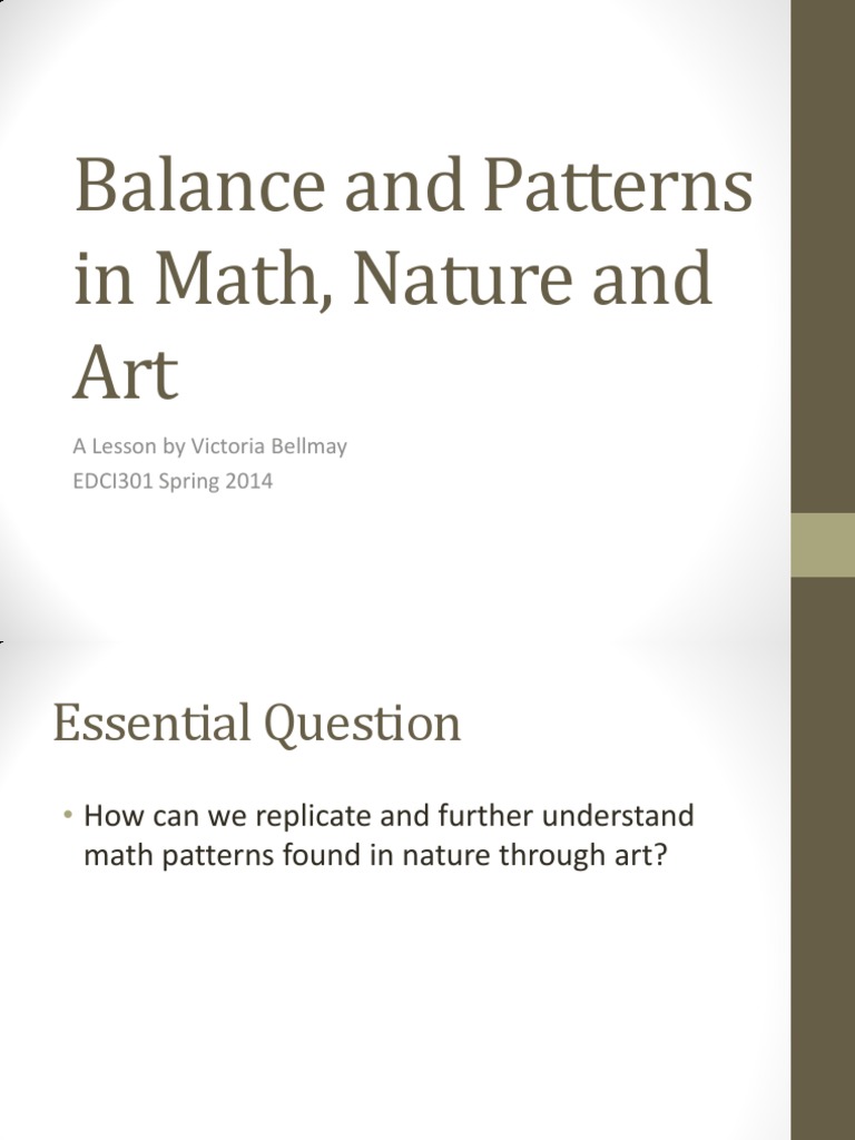 Patterns and Balance in Nature and Art | PDF | Symmetry | Pattern