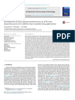 2014-Jhavar-Development of Micro-plasma Transferred Arc