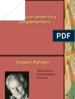 Interacción simétrica y complementaria en la teoría de Bateson