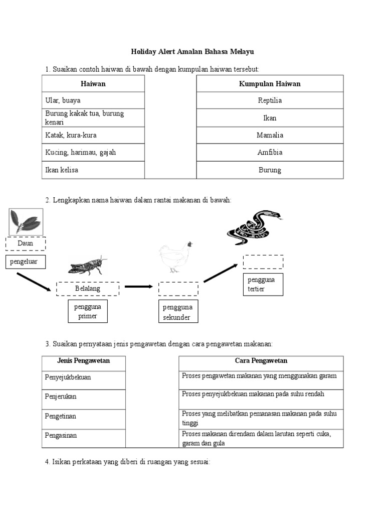 Holiday Alert Amalan Bahasa Melayu
