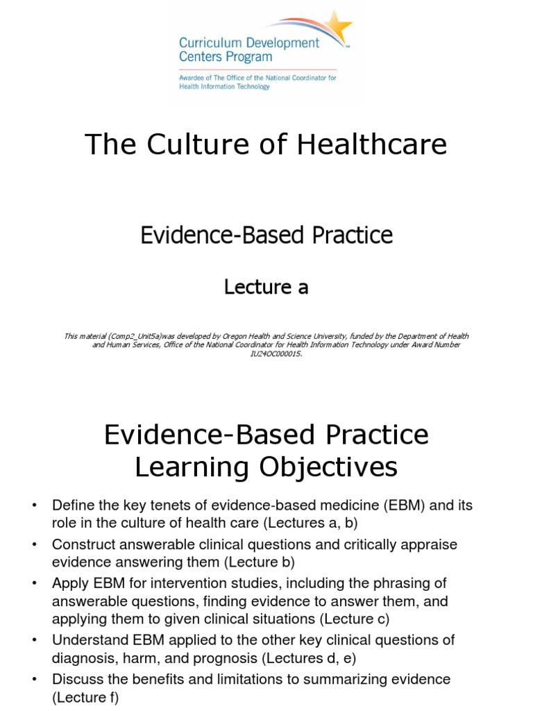 Evidence-Based Medicine in Healthcare | PDF | Evidence Based Medicine ...