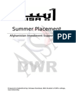 AISA Afghanistan- A comperhensive study of the organization structure and functioning