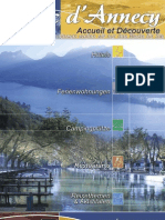 lac Annecy Accueil et découverte brochure de