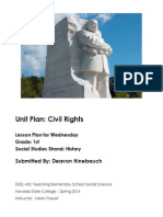 Unit Plan: Civil Rights: Submitted By: Deavon Hinebauch