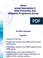 Africa (Regional Association I) : Disaster Prevention and Mitigation Programme Survey
