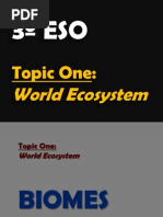 3º ESO. - Topic 1, World Ecosystem