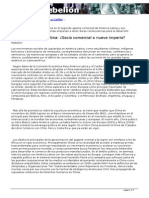 China en América Latina- Socio Comercial o Nuevo Imperio