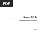 Notes On Diffy Qs-Differential Equations For Engineers