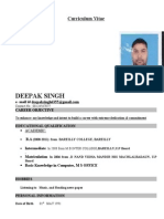 Deepak Singh Resume