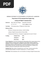 TLAnalog and Digital Communications