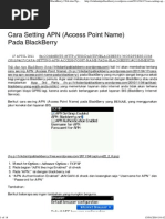 Download setting APN di Blackberrypdf by Wage Karsana SN221999204 doc pdf