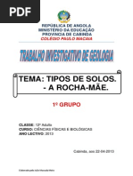 Trabalho de Geologia 12ª Classe