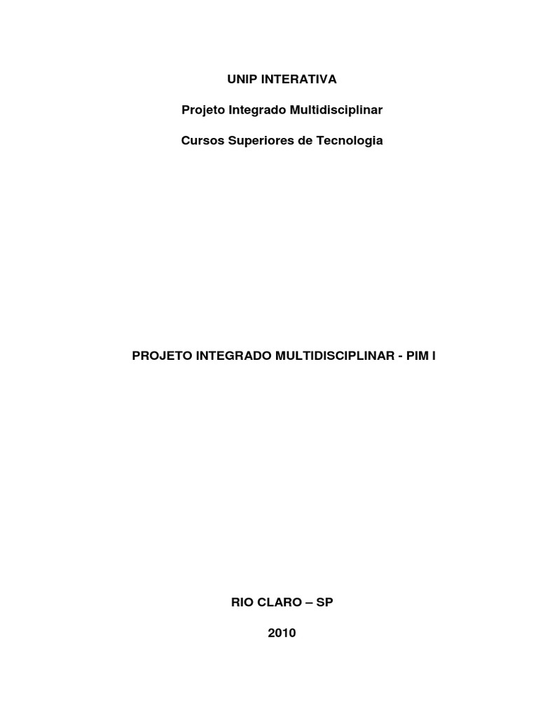Pim 2 Analise E Desenvolvimento De Sistemas
