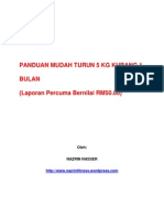 Panduan Turun 5kg Kurang 1 Bulan