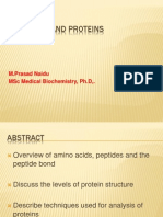 Peptides and Proteins: M.Prasad Naidu MSC Medical Biochemistry, PH.D