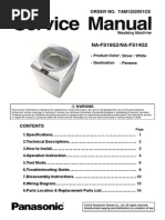 Panasonic Washing Machine Error Codes | PDF | Vacuum Tube | Washing Machine