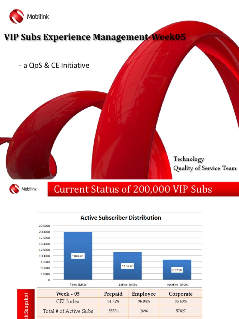 VIP Subscriber Service Metrics | PDF | Mobile Telecommunications ...