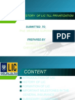 History of Lic - Sumeet