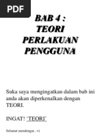 Teori Perlakuan Pengguna