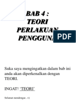 Teori Perlakuan Pengguna