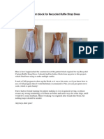 Ruffle Strap Dress - Custom Pattern Block Original