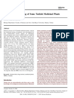 Antimicrobial Screening of Some Turkish Medicinal Plants