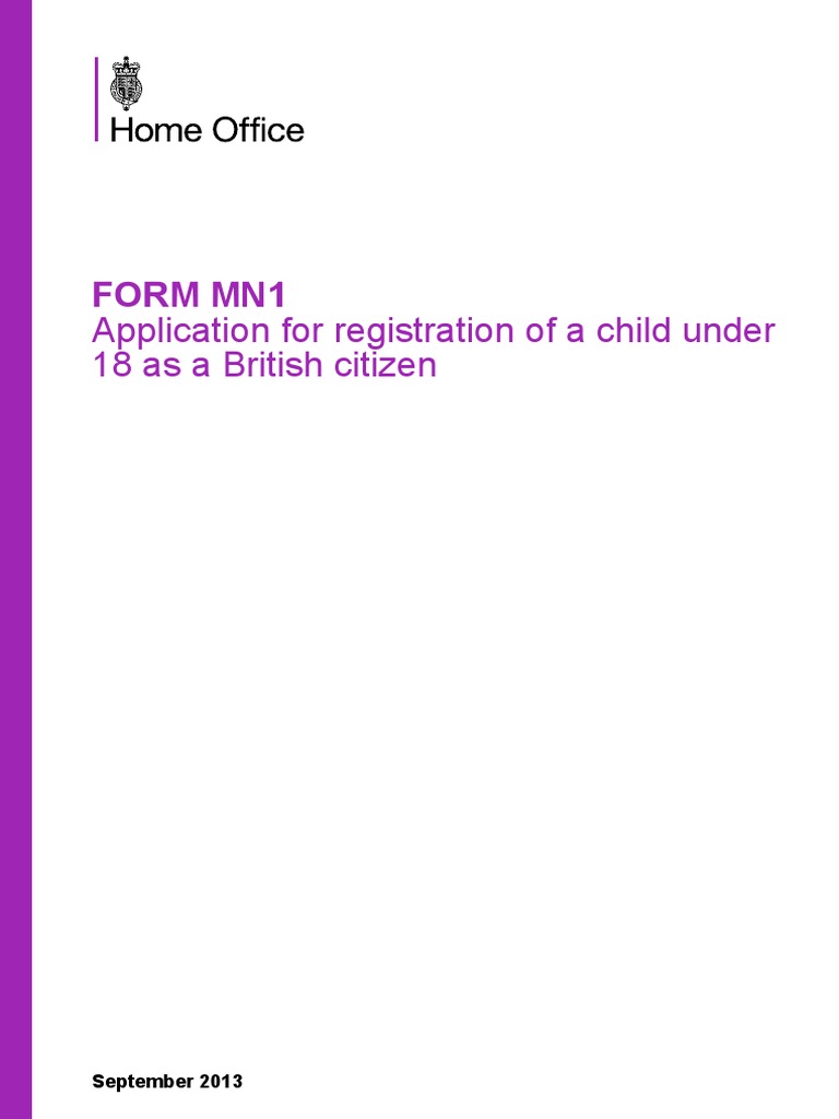 Form Mn1 NEW | PDF