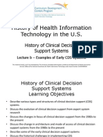 History of Health Information Technology in The U.S