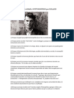 50 Razones para Amar A Wittgenstein Por Roland Jaccard