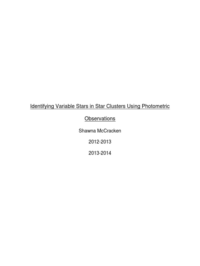 Researchplan | PDF | Stars | Stellar Astronomy