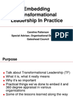 TransformationalleadershippresentationbyCarolinePattersonFeb2007