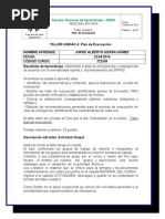Taller Unidad 4 Plan de Evacuacion