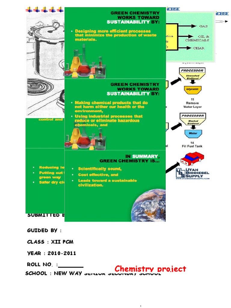 Green Chemistry: Biodiesel Project | PDF | Home & Garden | Science ...