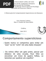 A Observacao Do Comportamento Supersticioso Em Humanos.ilma