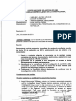 CASO ALAN GARCÍA PÉREZ - Cuaderno de ejecución anticipada de sentencia, octubre 2013