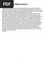 Download Contoh Makalah Metode Numerik by Bhe Bhella Harefa SN222089047 doc pdf