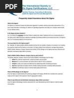 Download Frequently Asked Questions about Six Sigma by International Society for Six Sigma Certifications ISSSC SN2220971 doc pdf