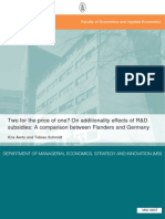 Aerts y Schmidt (2008) Two For The Price of One On Additionality Effects of R&D Subsidies A Comparison Between Flanders and Germany