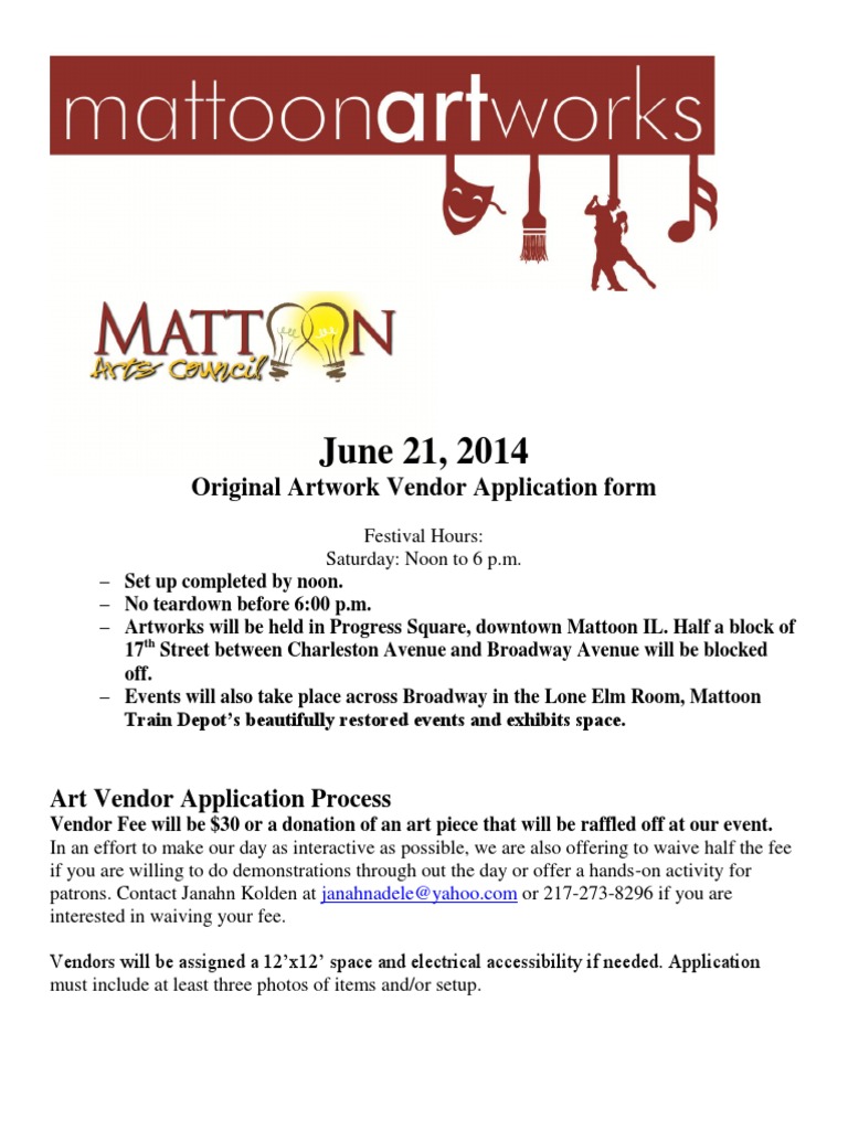 Artworks Art Vendor Application 2014 Downtown PDF Insurance Paintings