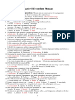 Chapter 8 Secondary Storage MCQs